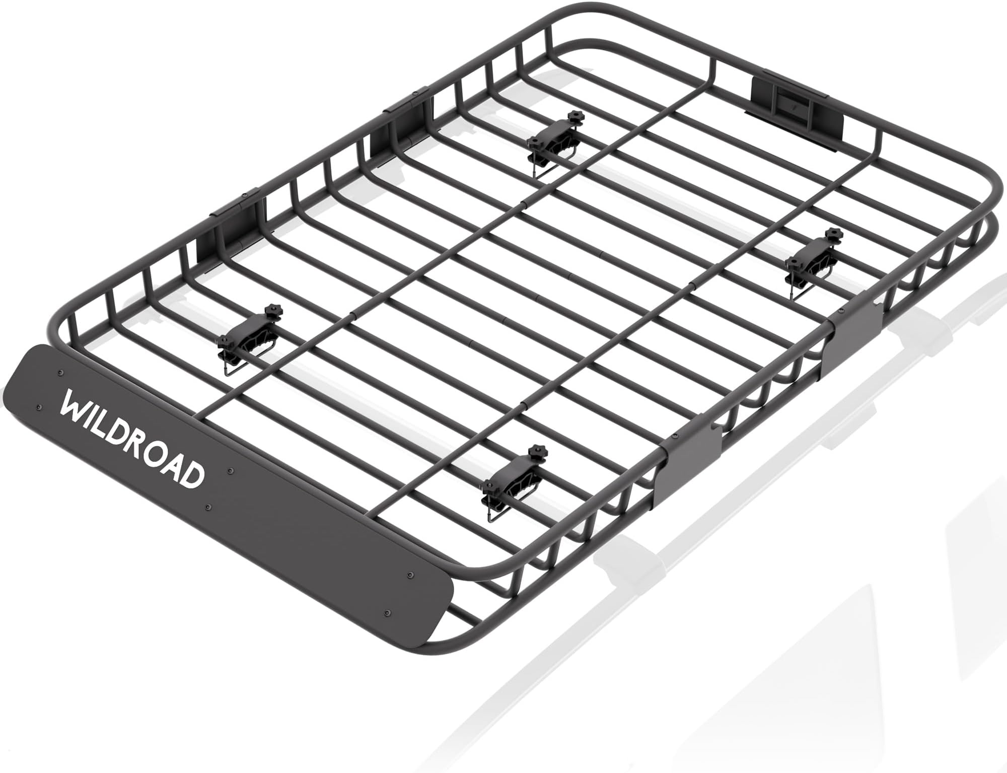 Roof Rack Cargo Basket, Upgraded 4” Fence Car Roof Basket with Extension, 64"x 39"x 4" Universal Car Top Luggage Holder Carrier Basket Fits for SUV Truck Cars