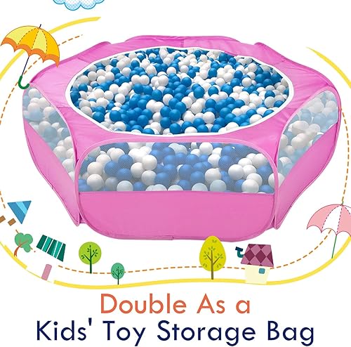 Miniatura 8 de Pawaboo Corralito de animales pequeños, tienda de campaña impermeable para mascotas con cubierta con cremallera, valla portátil para patio al aire