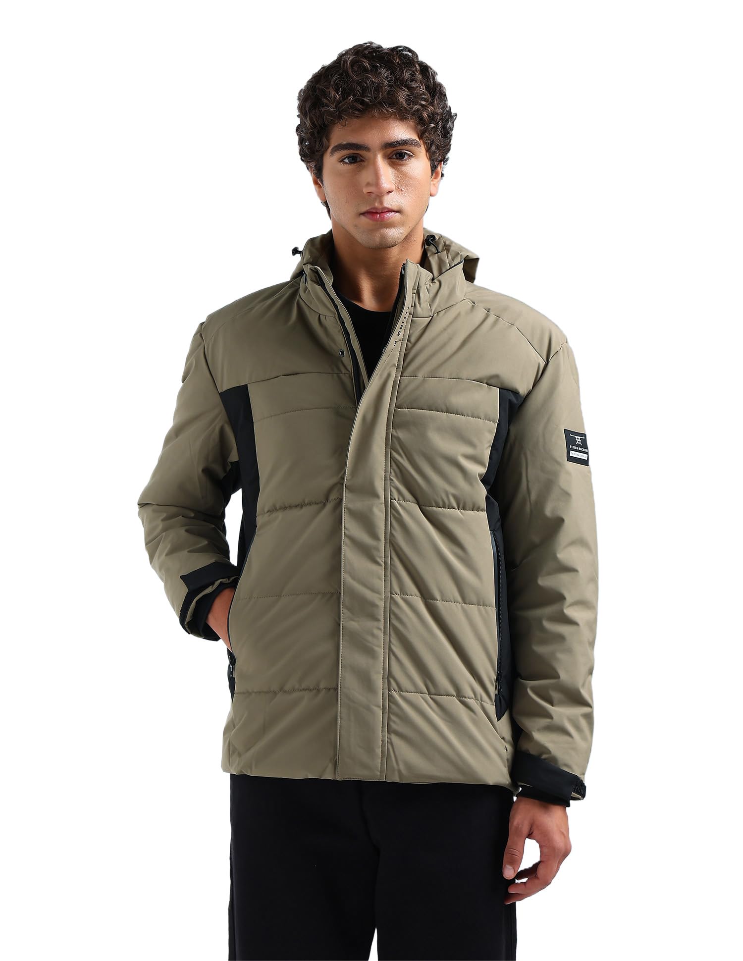 Corp Slay Colour Blocked Puffer Jacket-image-39