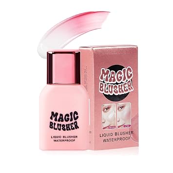 Liquid Blush Ph Reacting Creme Blusher,Color Changing Blush to Skins Natural Ph for Your Instant Perfect Shade,Buildable & Long-Lasting Cheek & Lip Tint,Magic Blusher for Natural Flush / 1.23Fl.Oz