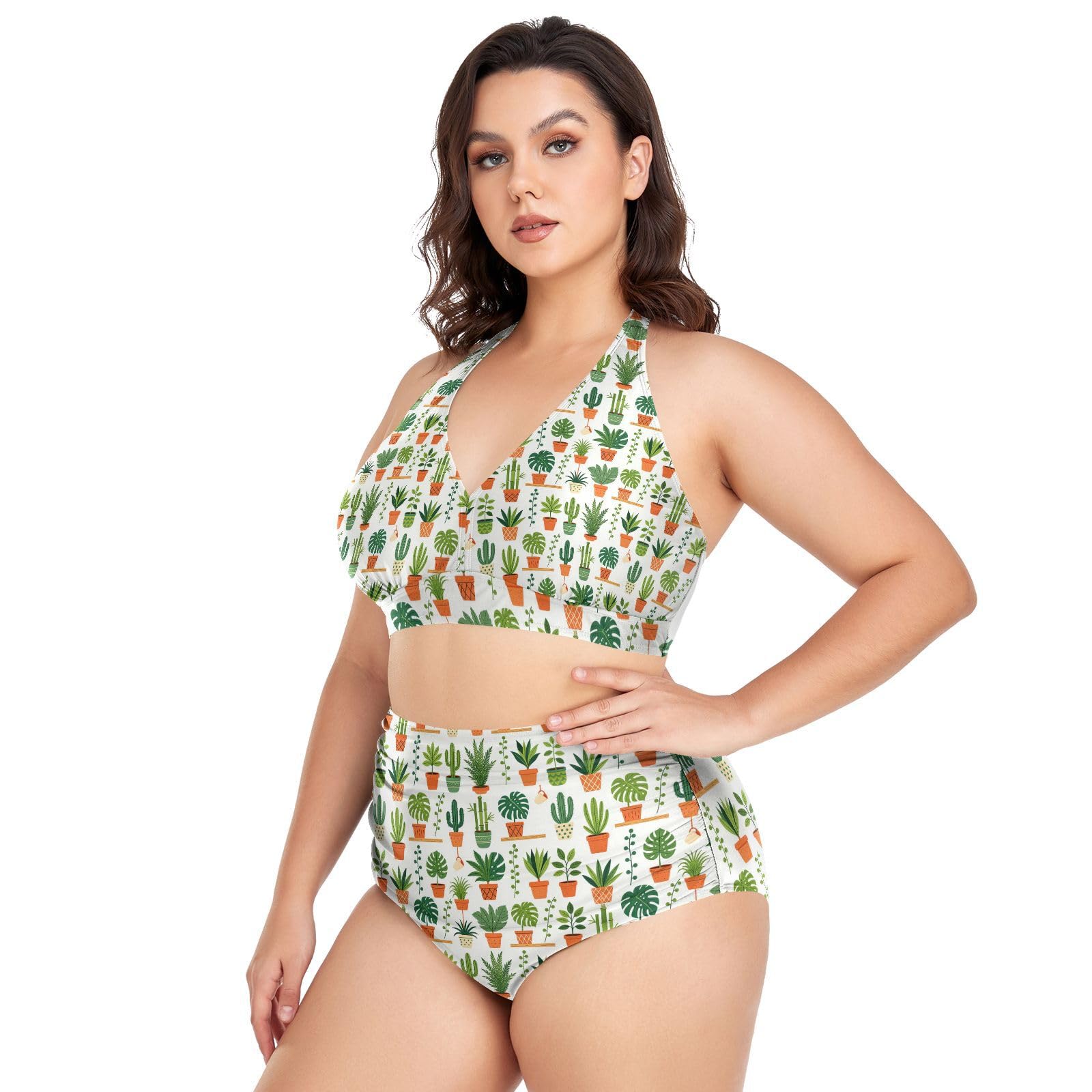 FRODOTGV Costumi da bagno donna taglie forti L-4XL