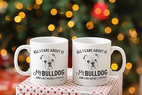 Miniatura 4 de Bulldog Mom Gifts Mug For Christmas Women Men Dad Decor Lover Decor Stuff I Love Bulldogs Accesorios de café Talking Art Apparel Funny Birthday Gift