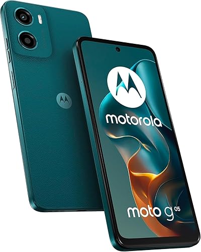Motorola Moto G05 XT2523-2 Dual-SIM 128 GB + 4 GB RAM (solo GSM Sin CDMA) Smartphone 4GLTE desbloqueado de fábrica GSM (para T-Mobile, Metro,