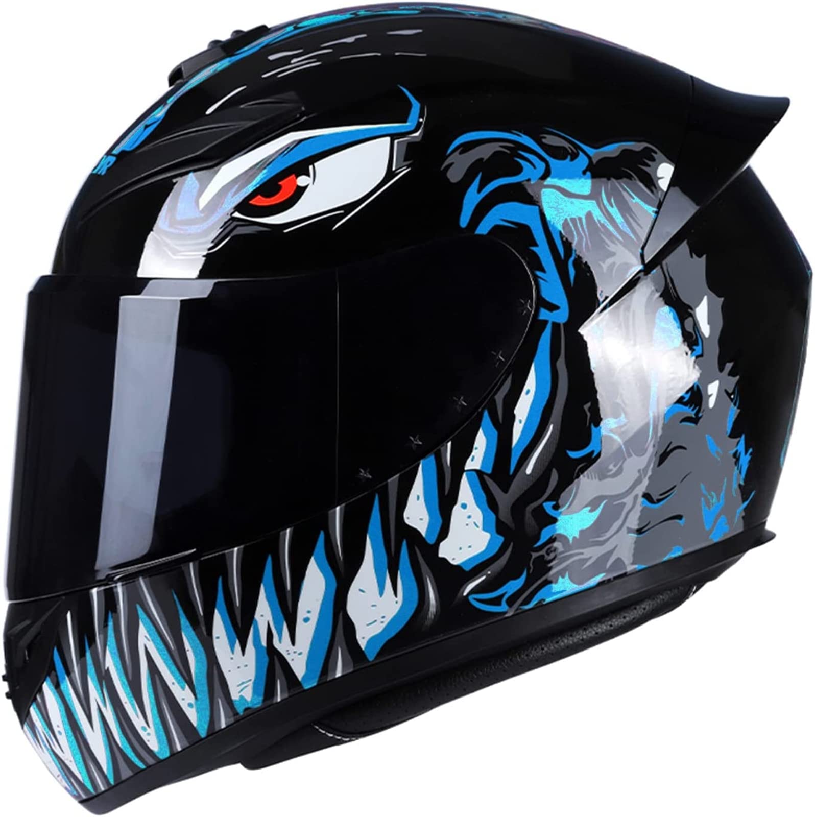 Motorradhelm, Motorradhelm Integralhelm Rapid Street Helm Unisex Erwachsene Cool Four Seasons Street Touring Motorradhelm