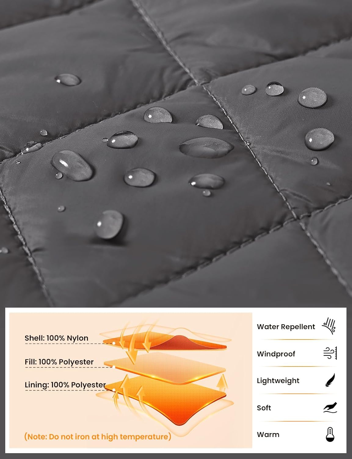 TBMPOY Women's Lightweight Quilted Vest Outerwear Puffer Sleeveless Jacket Windproof Winter Warm Stand Collar with 4 Pockets - Image 4