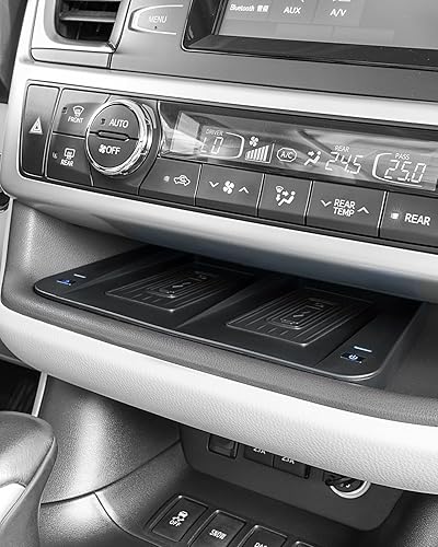 Miniatura 7 de CarQiWireless Cargador inalámbrico para Toyota Highlander 2019 2018 2017 2016 2015 Accesorios 2014-2019, consola central almohadilla de carga