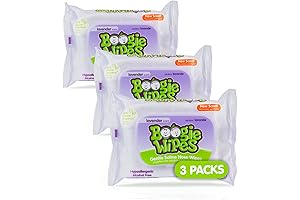 Boogie Wipes Lavender Baby Wipes - For Face, Hand, Body & Nose