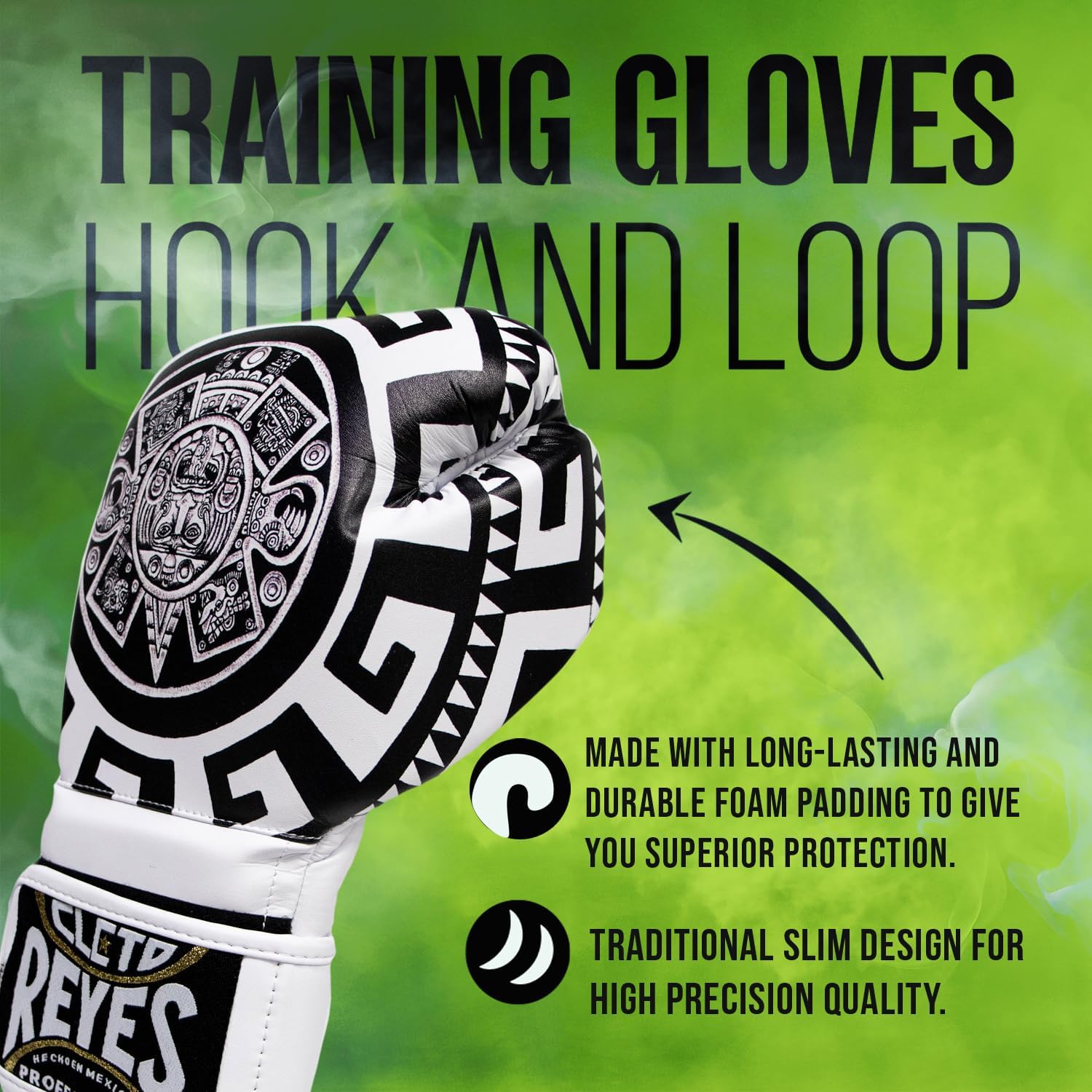 CLETO REYES Training Boxing Gloves for Men and Women with Hook and Loop Closure, Premium Synthetic Leather, MMA, Kickboxing, Muay Thai