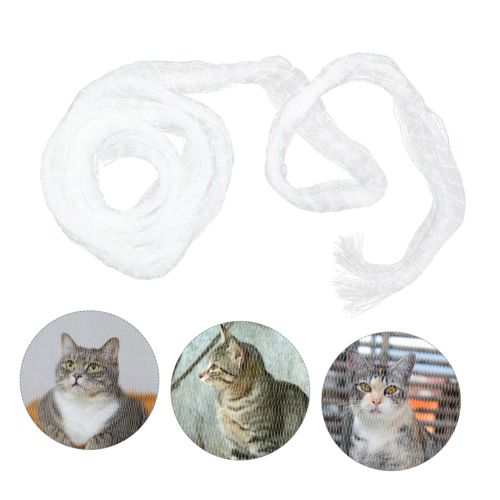 BESPORTBLE Rete Anticaduta per Gatti E Cani per Balcone per Appartamento Facile da Installare Bianca