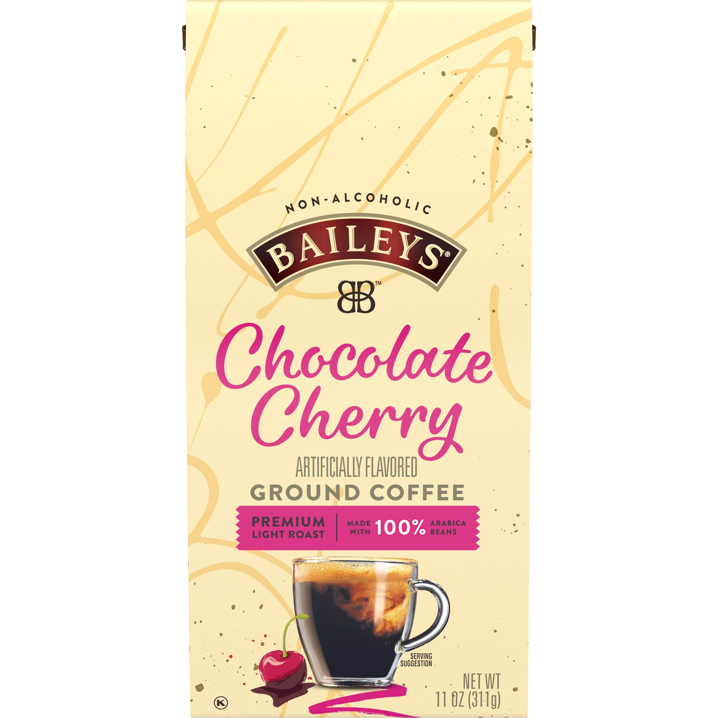 Baileys Chocolate Cherry Ground Coffee (11 oz Bag, Pack of 6)