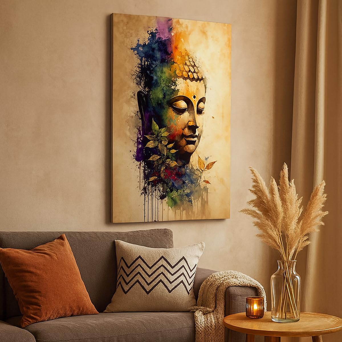ARTTOR Cuadro Decorativo 70x100 cm Moderno Vertical Otros Cultura - 6188 | Cuadro sobre Lienzo Grande Arte mural Decoración del Hogar Salón Dormitorio Cocina sobre Lienzo Cuadros de Pared Estilo