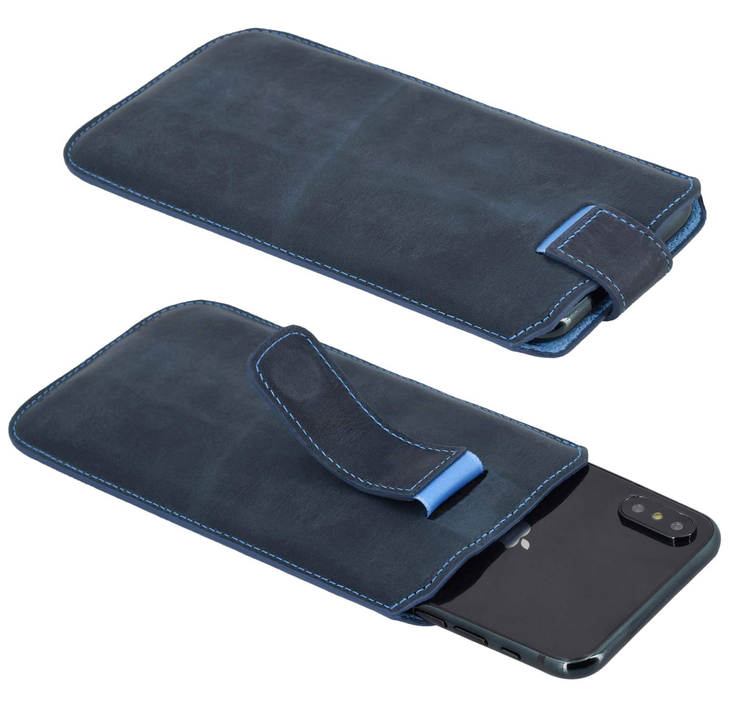 Custodia in pelle flip per Samsung Galaxy S24 con design a portafoglio e goffratura, porta carte