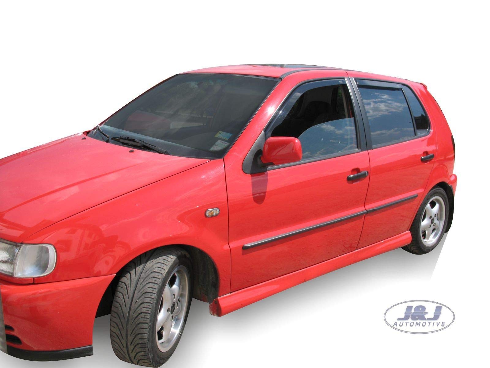 J&J AUTOMOTIVE Windabweiser passend für Volkswagen Polo 3 5-Türer 1994-2002 4tlg Heko Getönt Dunkel