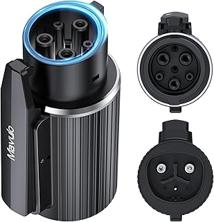 Mavulo Tesla to J1772 Adapter, Max 60 Amp 240V, Fit for J1772 EVs PHEVs,with Anti-Drop Lock,Compatible with Tesla High Power Wall Connectors, Destination Chargers,Mobile Connectors