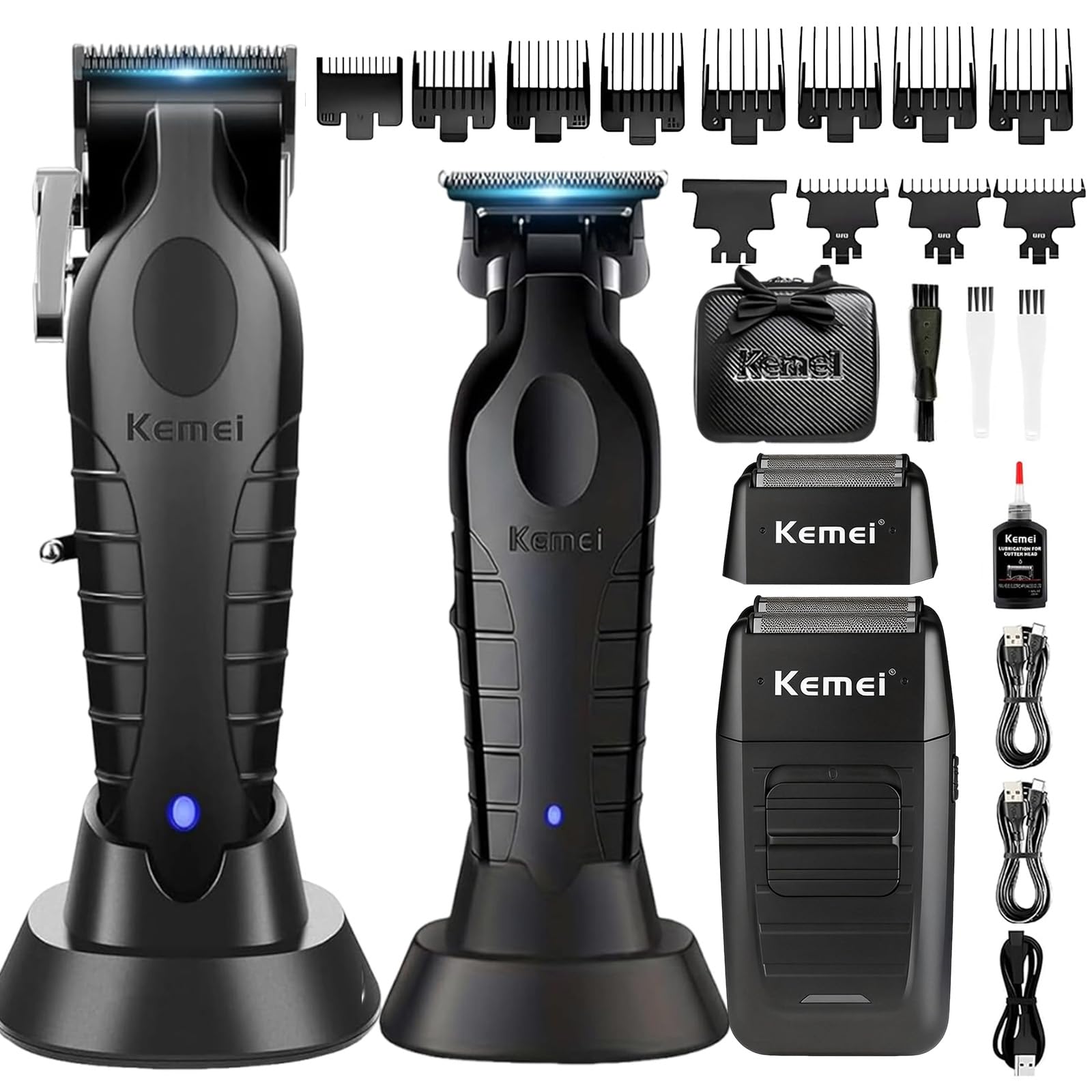 Amazon.co.jp: KEMEI プロ用バリカン 男性用 コードレス 理髪師