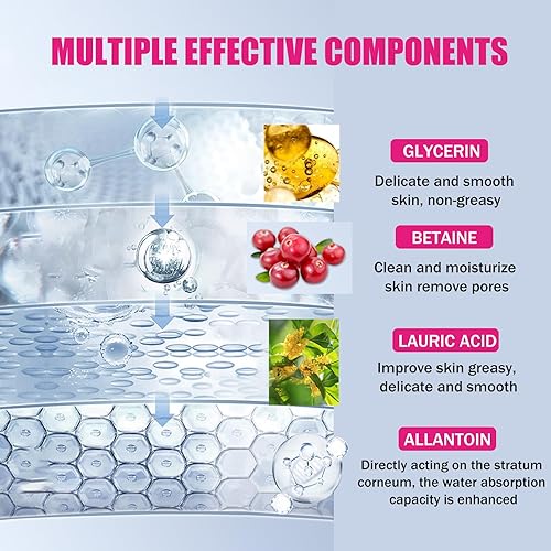 Miniatura 6 de Set de cuidado de la piel para niñas adolescentes, set de regalo con arbutina, 7 piezas de regalo para mujeres con limpiador facial, tóner de suero,