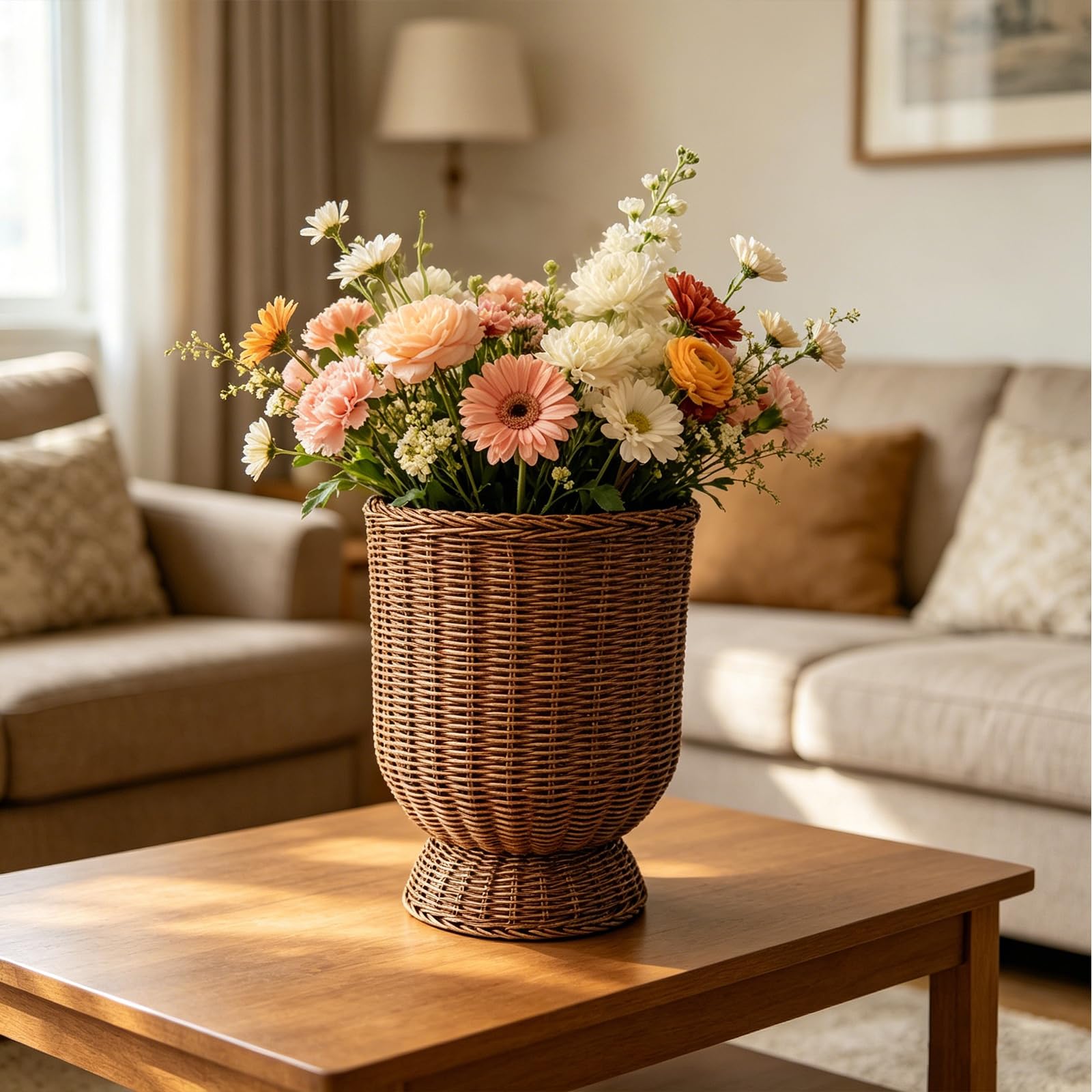 Cesta de Flores Boho Chic decoración del hogar para Dormitorio jarrones de
