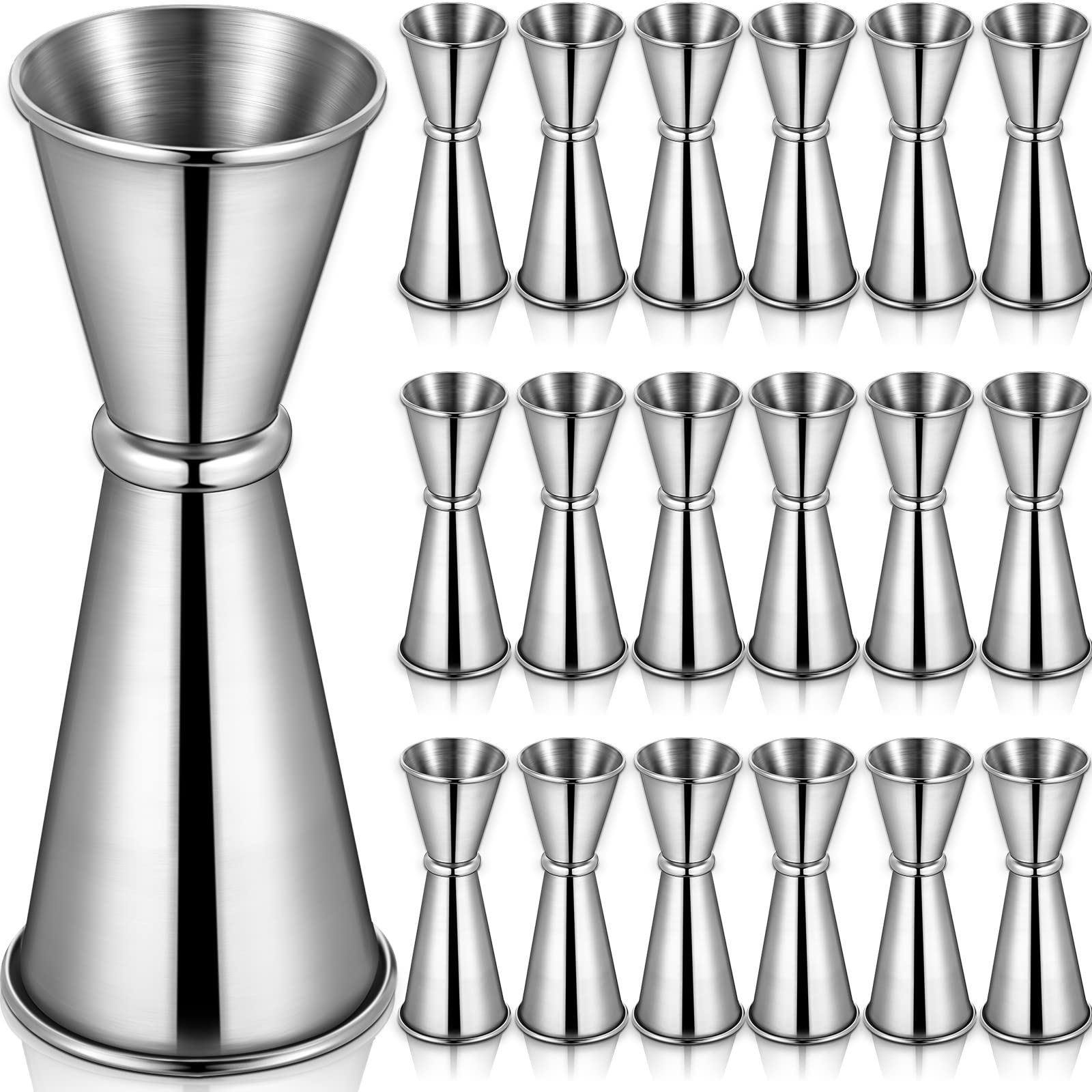 Jigger Dritto In Rame 25/50 Ml - Dosatore Per Cocktail Professionale - Finitura Elegante