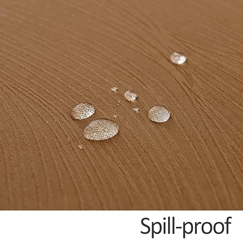 Miniatura 5 de maxmill Mantel jacquard de cosecha con diseño de remolino, resistente al agua, antiarrugas, pesado, suave, para otoño, cosecha, Acción de Gracias,