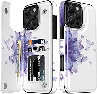 Vista 342 de LETO para iPhone 15 Pro Funda tipo cartera - Tapa tipo folio con patada - Diseños de moda - Tarjetero - Funda protectora para mujeres y niñas - 6.1