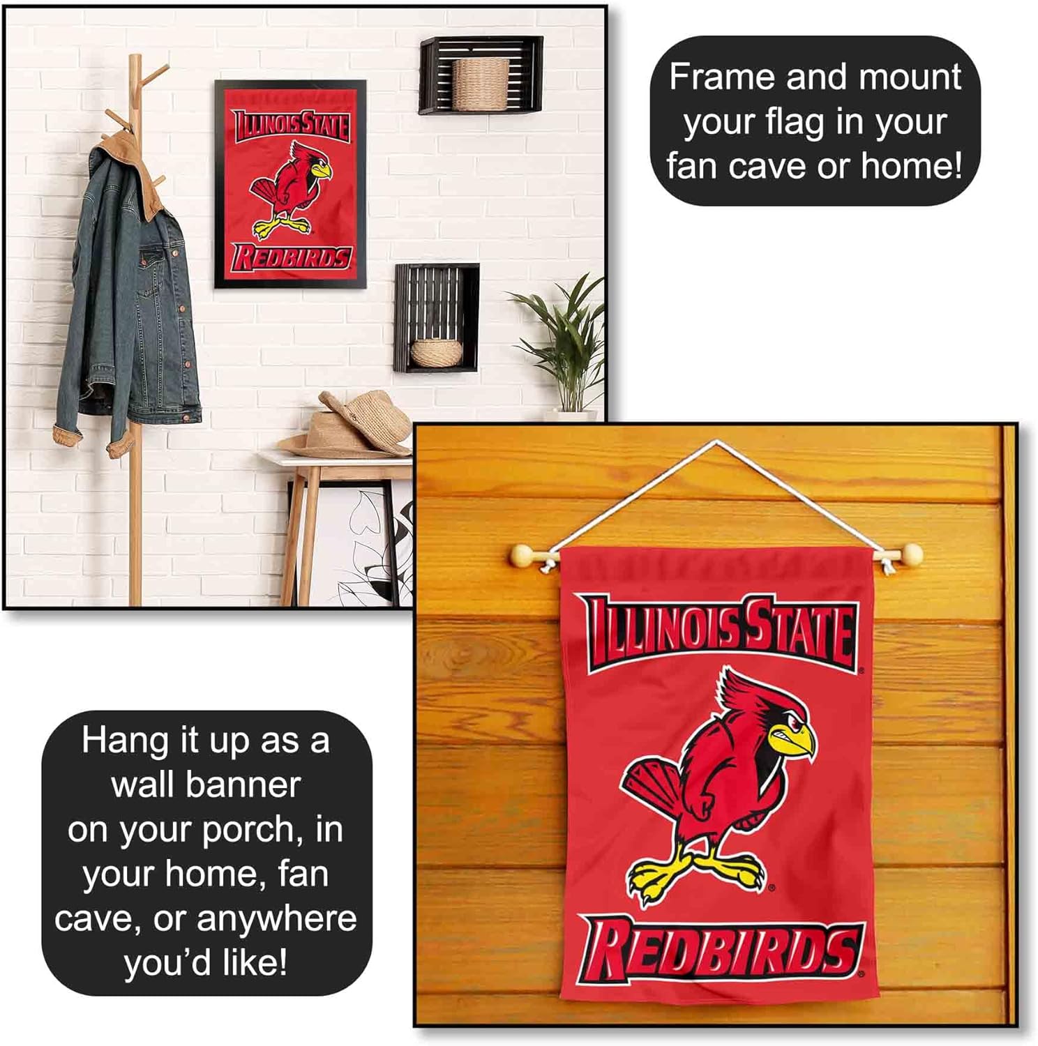 College Flags & Banners Co. ISU Redbirds Garden Flag and Yard Banner