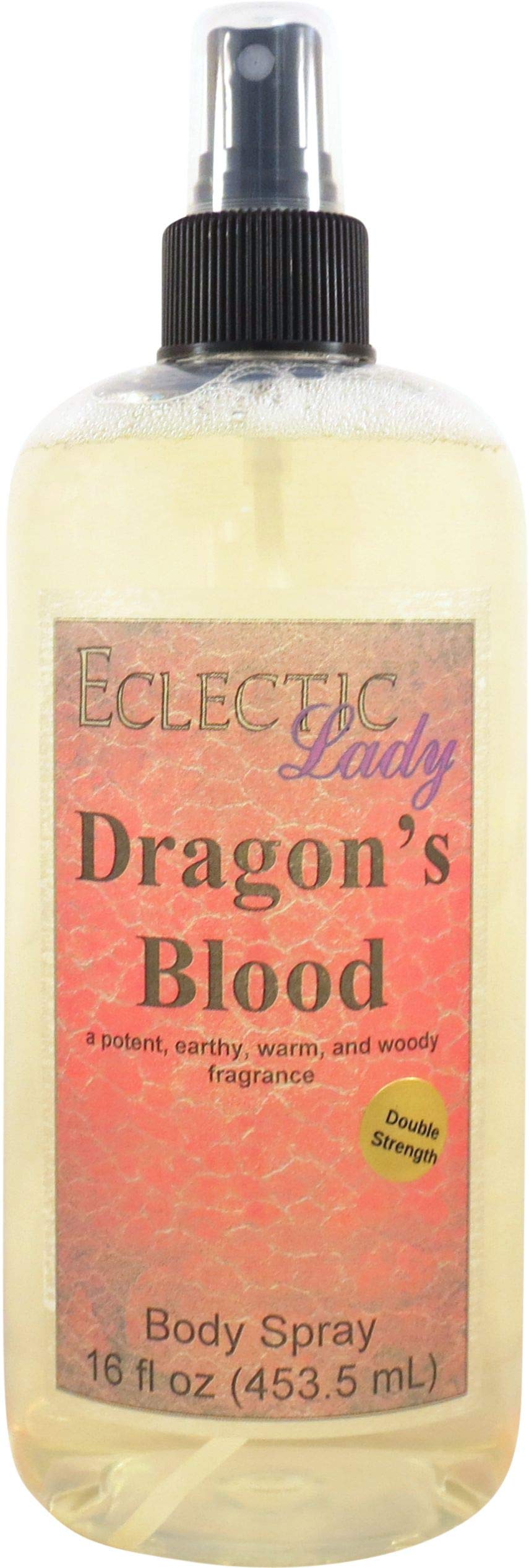 Eclectic Lady Dragon's Blood Body Spray, Double Strength, 16 ounces, Body Mist for Women with Clean, Light & Gentle Fragrance, Cologne with Soft, Subtle Aroma For Daily Use