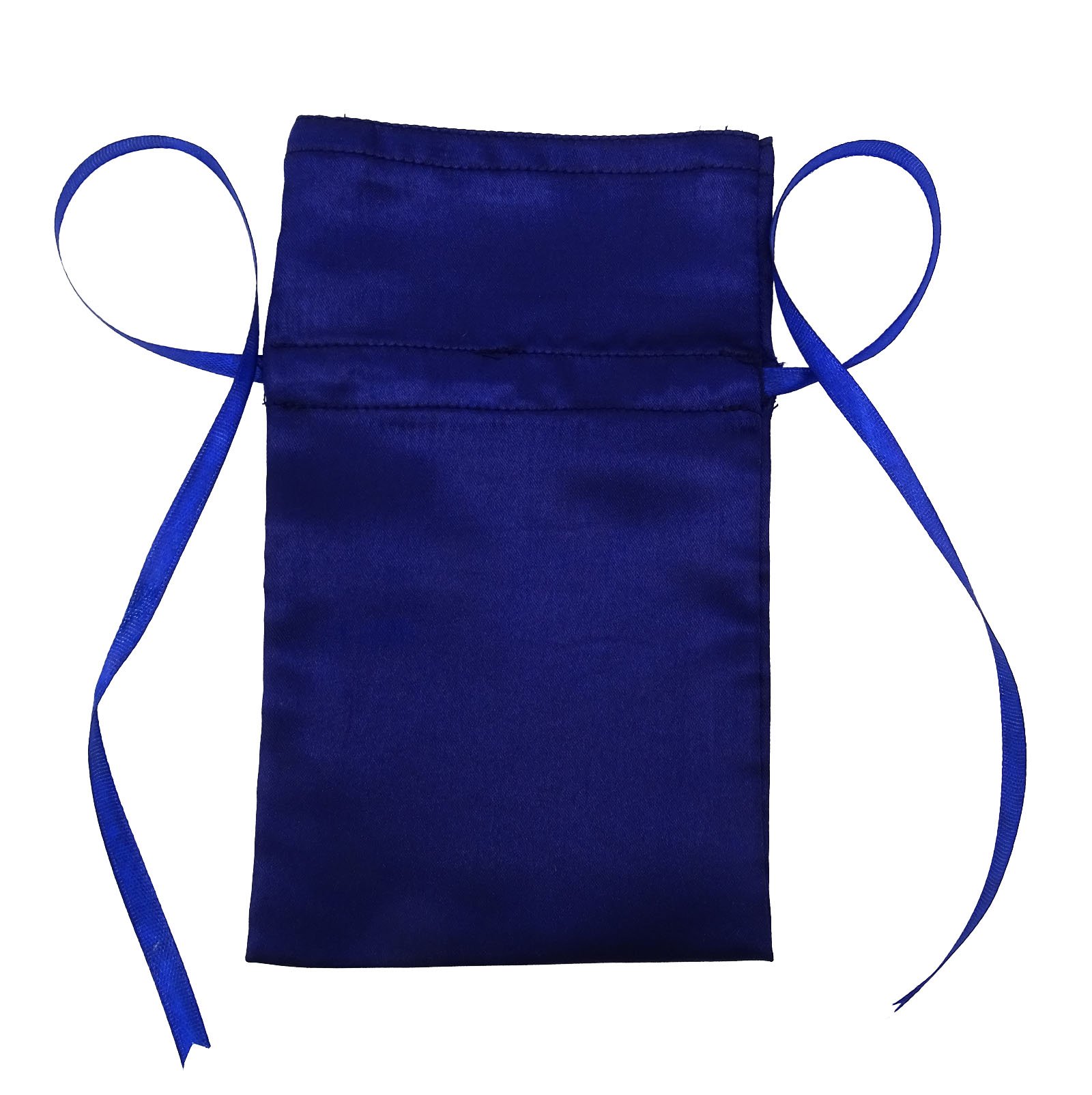 50 Royal Blue Satin Drawstring Gift Bags - 4x6.5 Inch Wedding & Baby Shower Favor Pouches