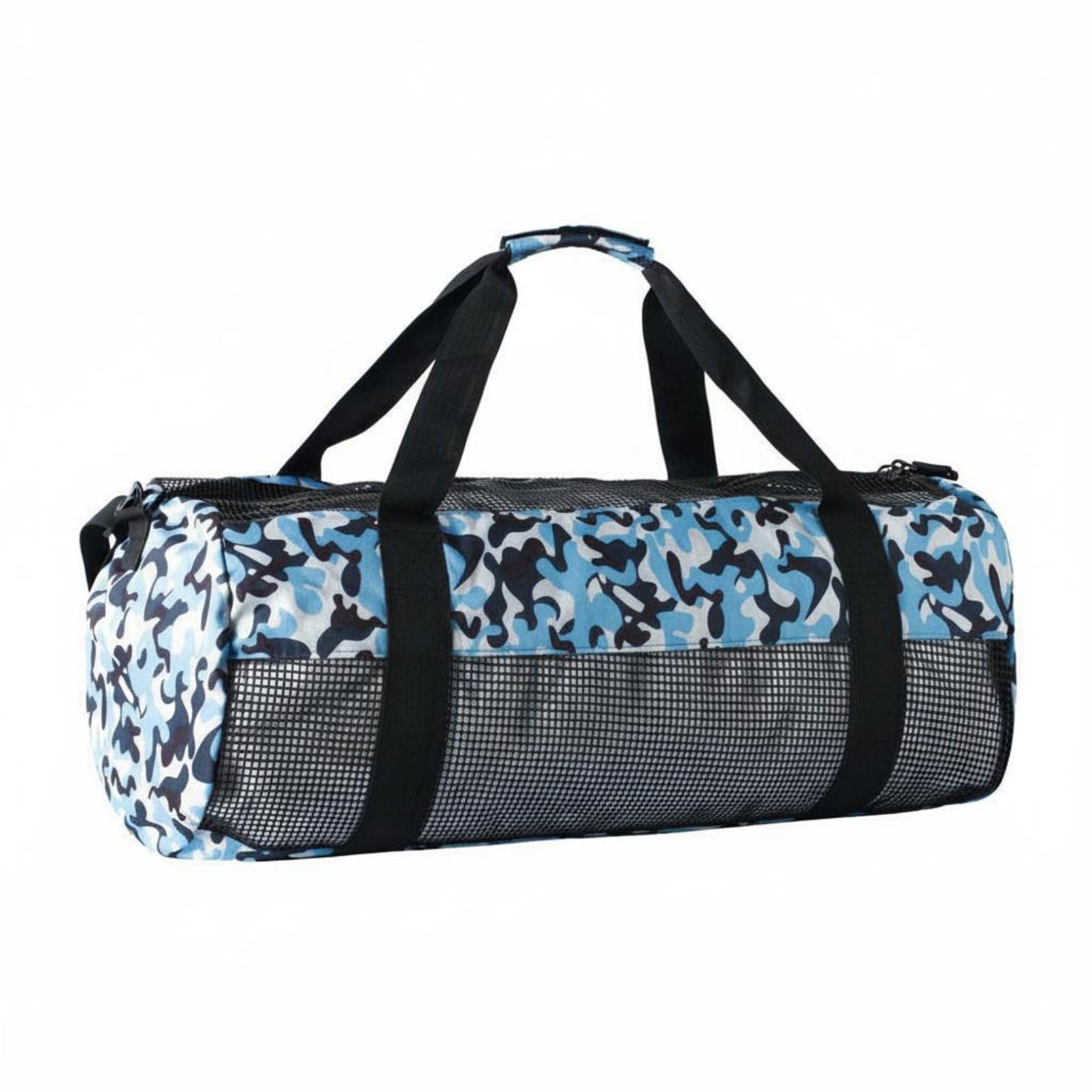 TISHITA Bolsa de Malla para Equipo de Buceo Bolso Deportivo Duffel Saco de Transporte Capacidad para Máscara Tubo y Aletas Malla Resistente Transporte Cómodo
