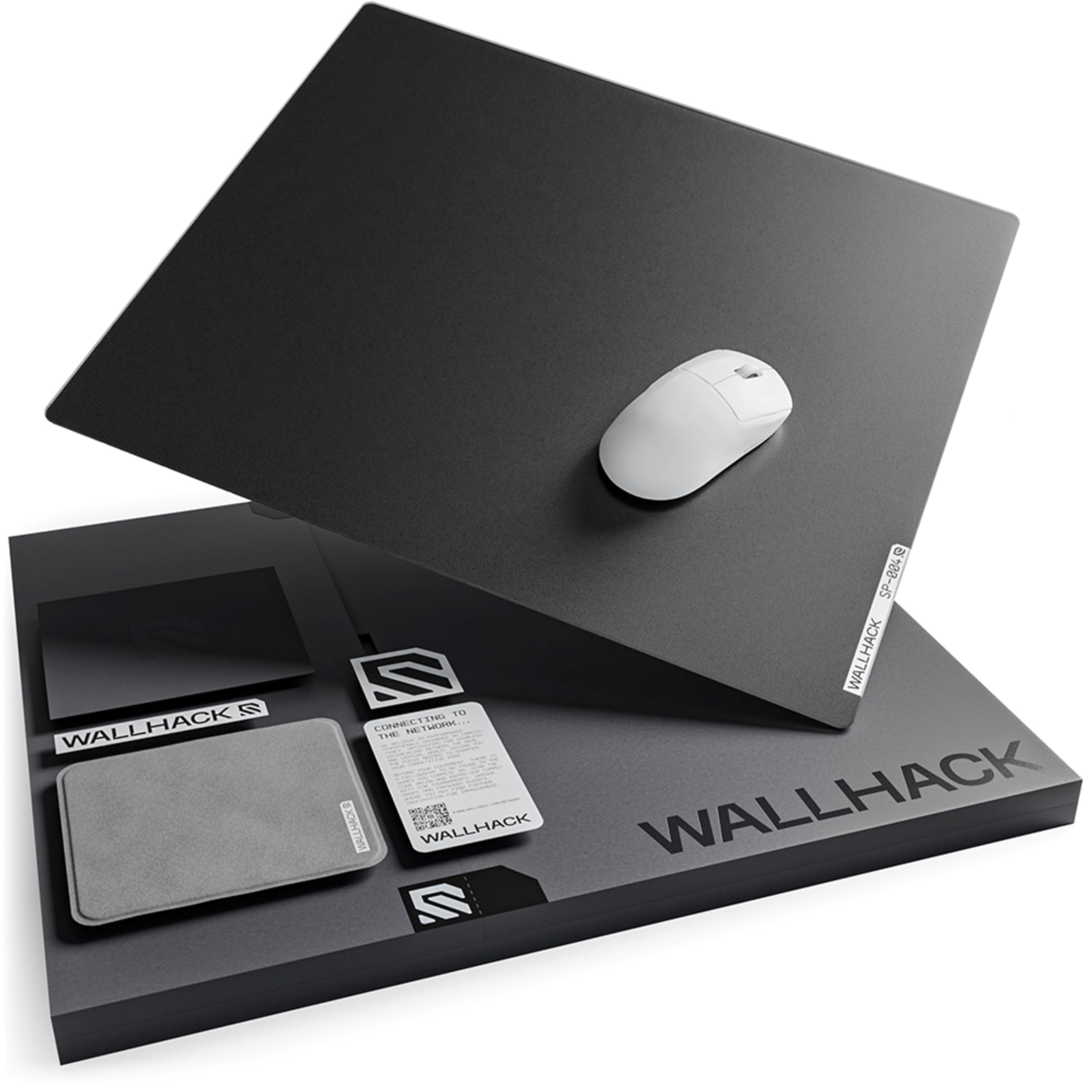 SkyPAD Glass Pad Gaming Mouse Pad | Professional Mouse Mat | Black | Special Surface with Improved Precision and Speed