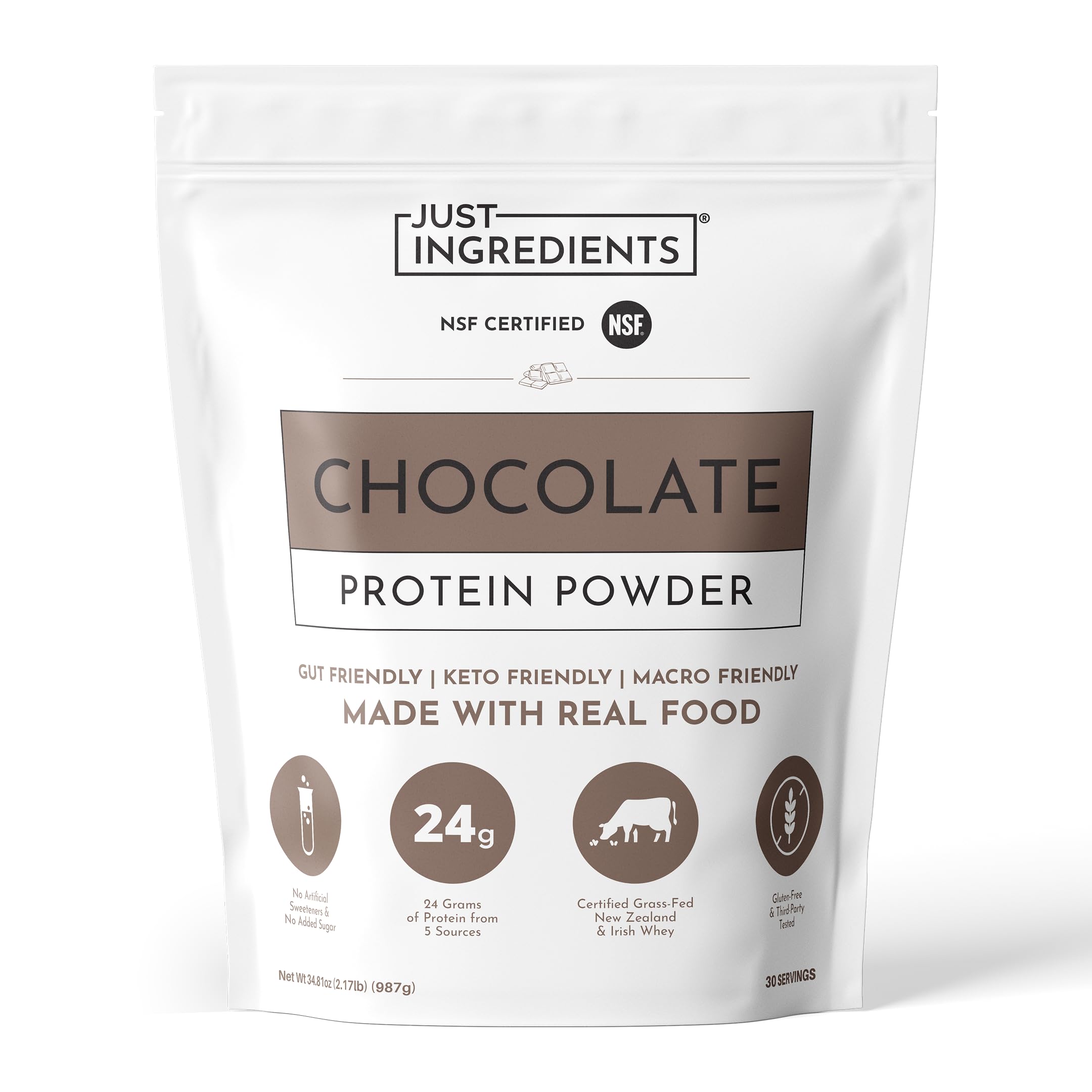JUST INGREDIENTS Peanut Butter Choc Protein Powder - Whey Protein - 15 Serv — Amazon image 22