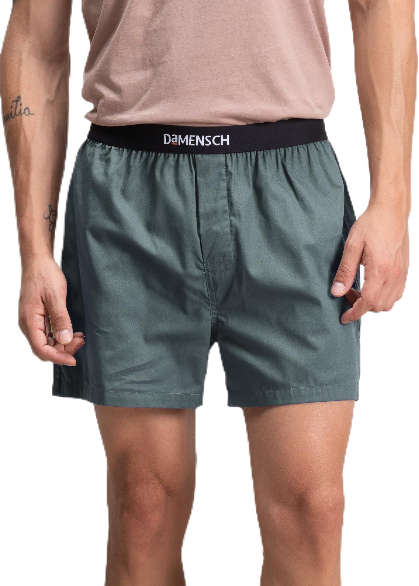 Solid Breeeze Inner Boxers, Ultra-Light Men Boxer Shorts for Men, 100% Cotton Half Pant for Man, Breathable Woven Inner Cotton Shorts