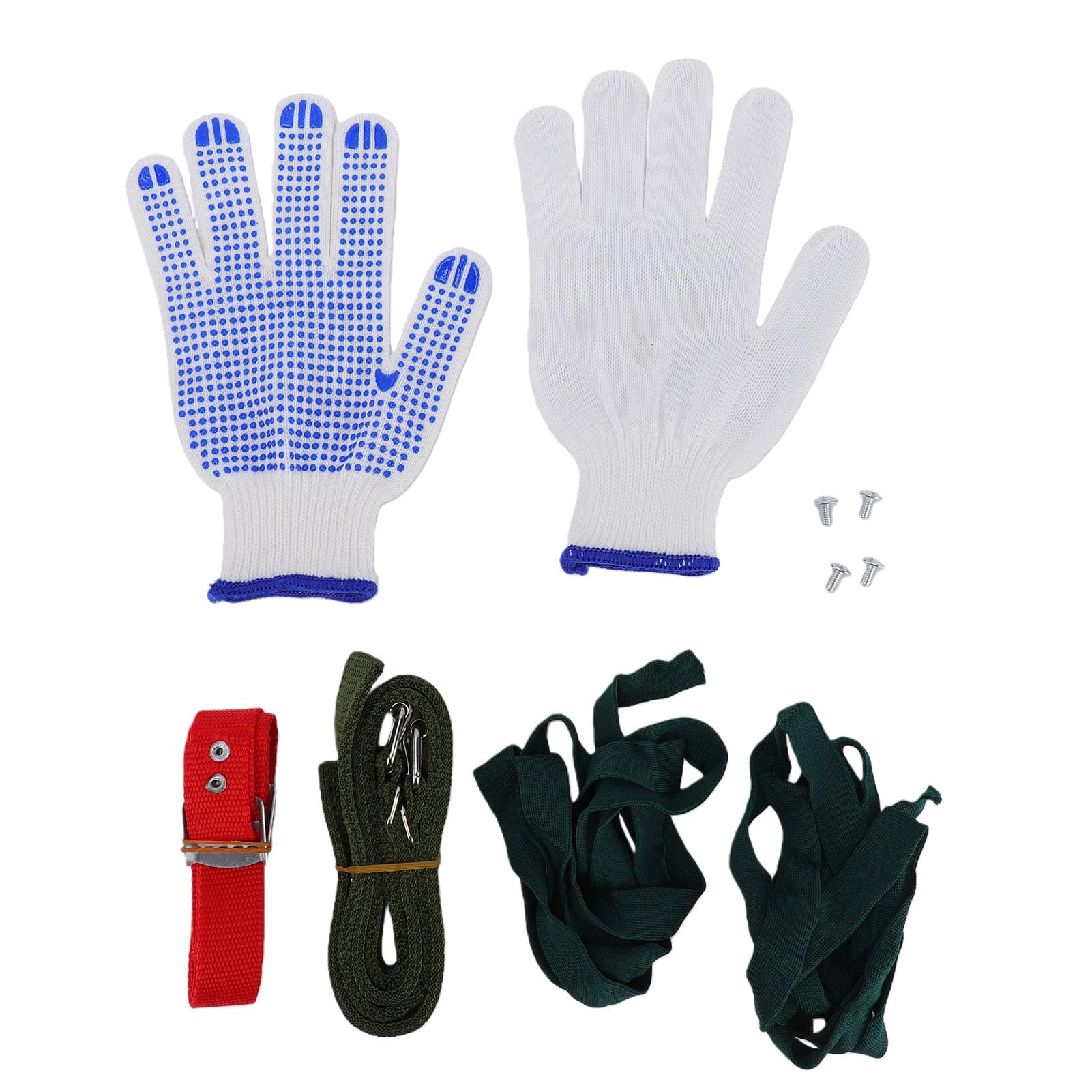 GLOGLOW Pitons & Aid Gear Espuelas para Arboristas Clavijas de Doble Punta Ajustables de 15 a 17,3 Pulgadas para Recolección de Frutas Trabajo Forestal Agricultores Clavos para Trepar árboles Placa