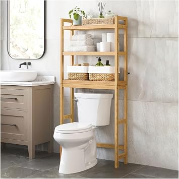 Hobby Lobby Three-Tier Over Toilet Bamboo Shelves