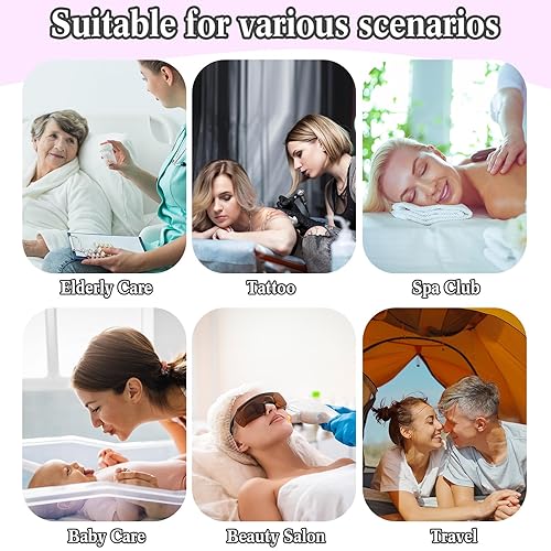 Miniatura 6 de Mixweer 30 piezas de sábanas ajustables suaves no tejidas para mesa de masaje, sábanas desechables transpirables para mesa de masaje, cubierta