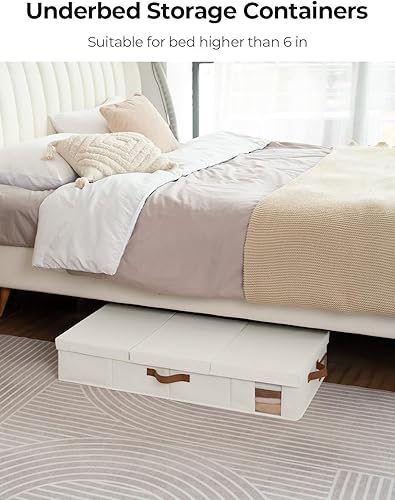 Vista 6 de StorageWorks Paquete de 2 contenedores grandes de almacenamiento debajo de la cama con tapas, contenedores de almacenamiento debajo de la cama