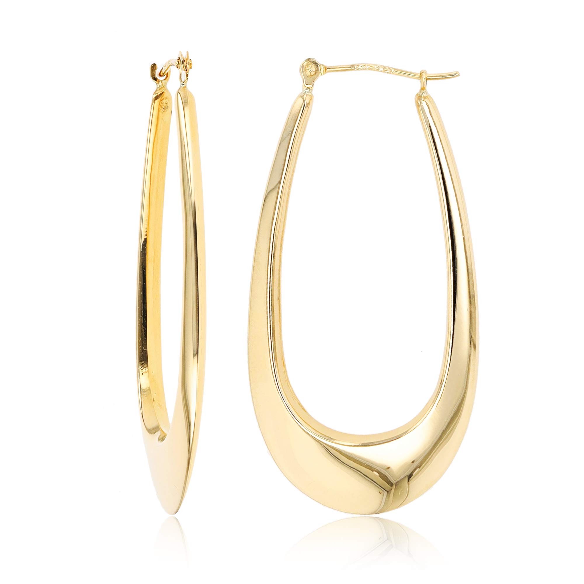 DECADENCE Oval Hoop Earrings