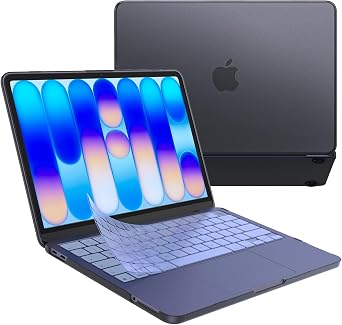 EooCoo for MacBook Neo Case 13 inch 2026, 100% Match Color, Black Clear