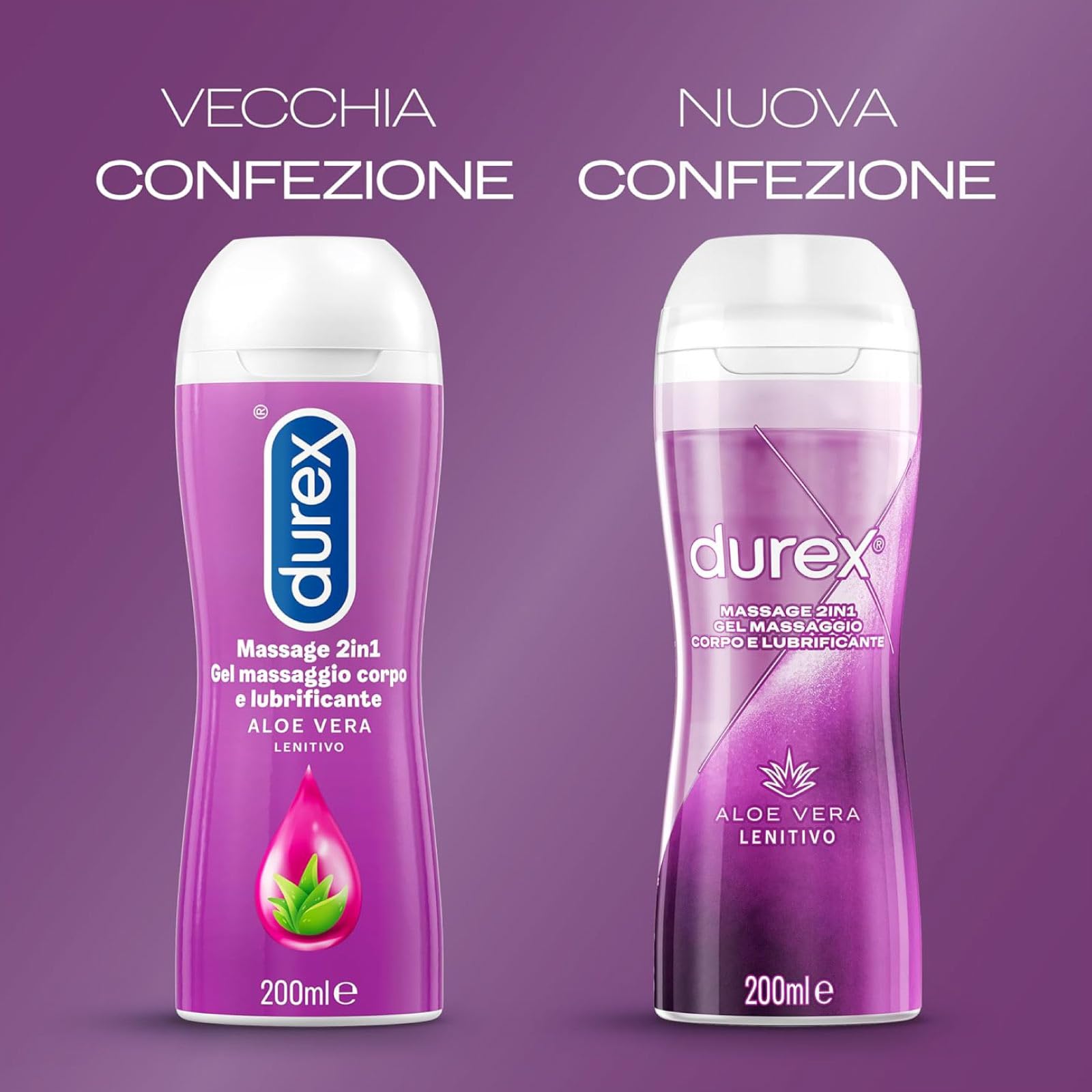 Durex Kit Vibratore Portatile & Gel Lubrificante | Durex Intense Delight Vibratore + Durex Gel Massage 2in1 Lenitivo Gel Massaggi con Aloe Vera 200ml