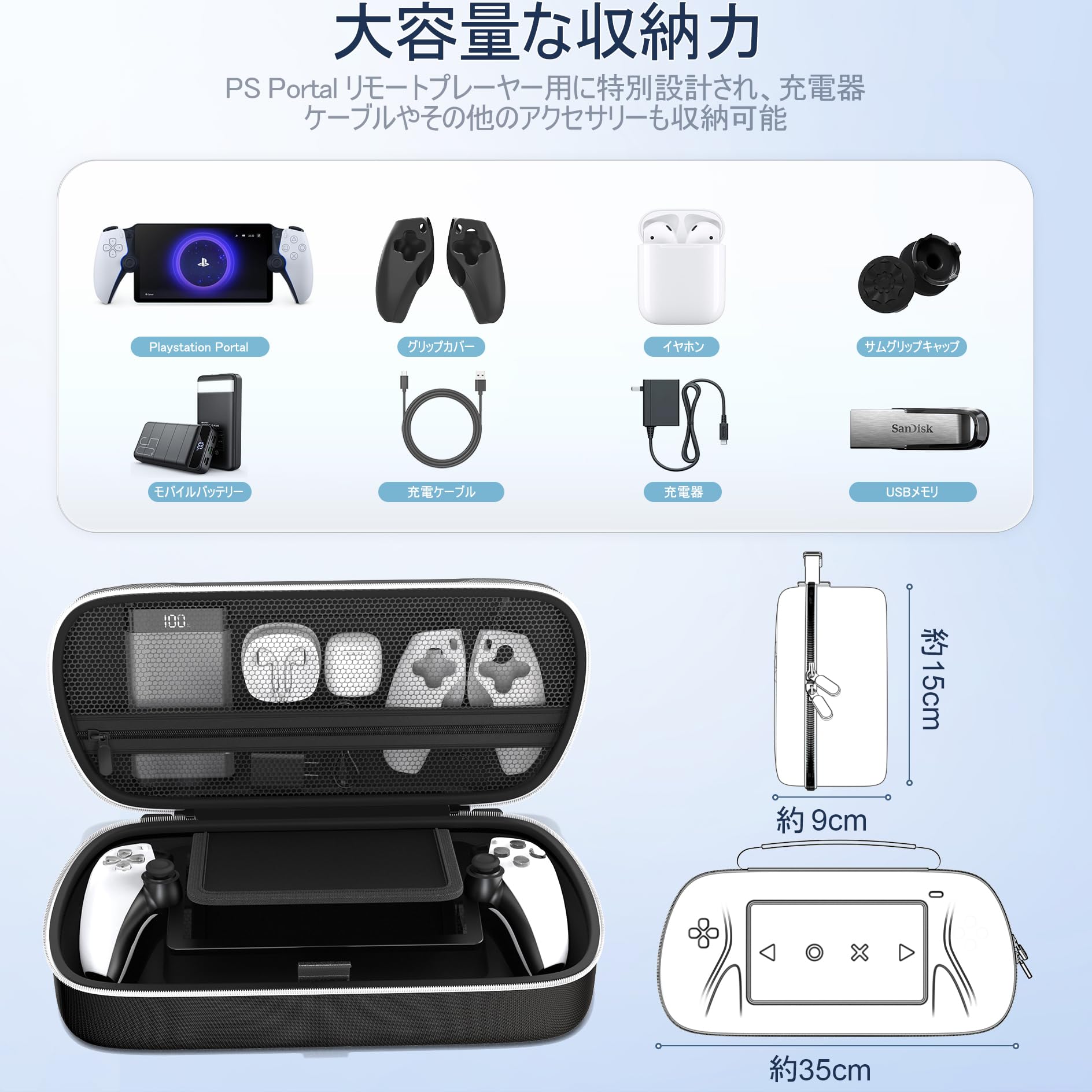 1度使用 Sony PlayStation Portal 箱・付属品あり