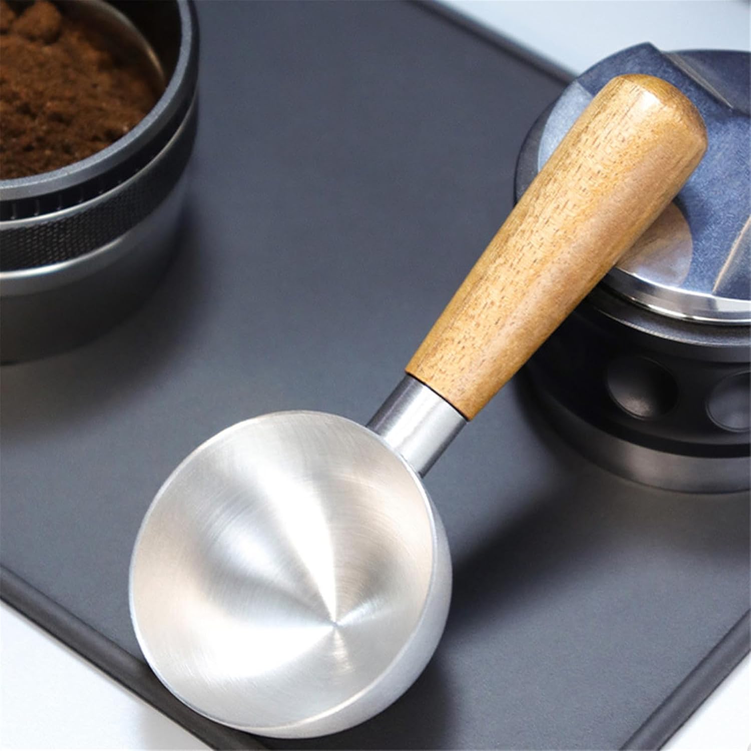 Powder Spoon Coffee Brewing Tool Coffee Spoon with Wood Handle Brewing Utensils Perfect for Powder