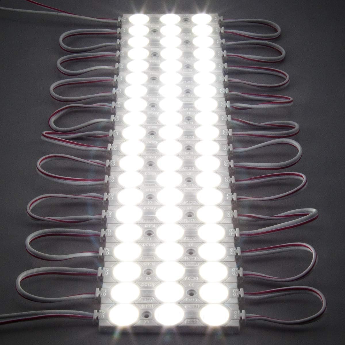 Exсluѕіvе Dіѕсоunt 70% Prісе 200 PCS DC12V White 6500K Injection 3 LED Module 1.32 W Waterproof Decorative Back Light for Letter Sign Advertising Signs with Tape Adhesive Backside Uр Tо 40% оƒƒ 200 PCS DC12V White 6500K Injection 3 LED Module 1.32 W Waterproof Decorative Back Light for Letter Sign Advertising Signs with Tape Adhesive Backside