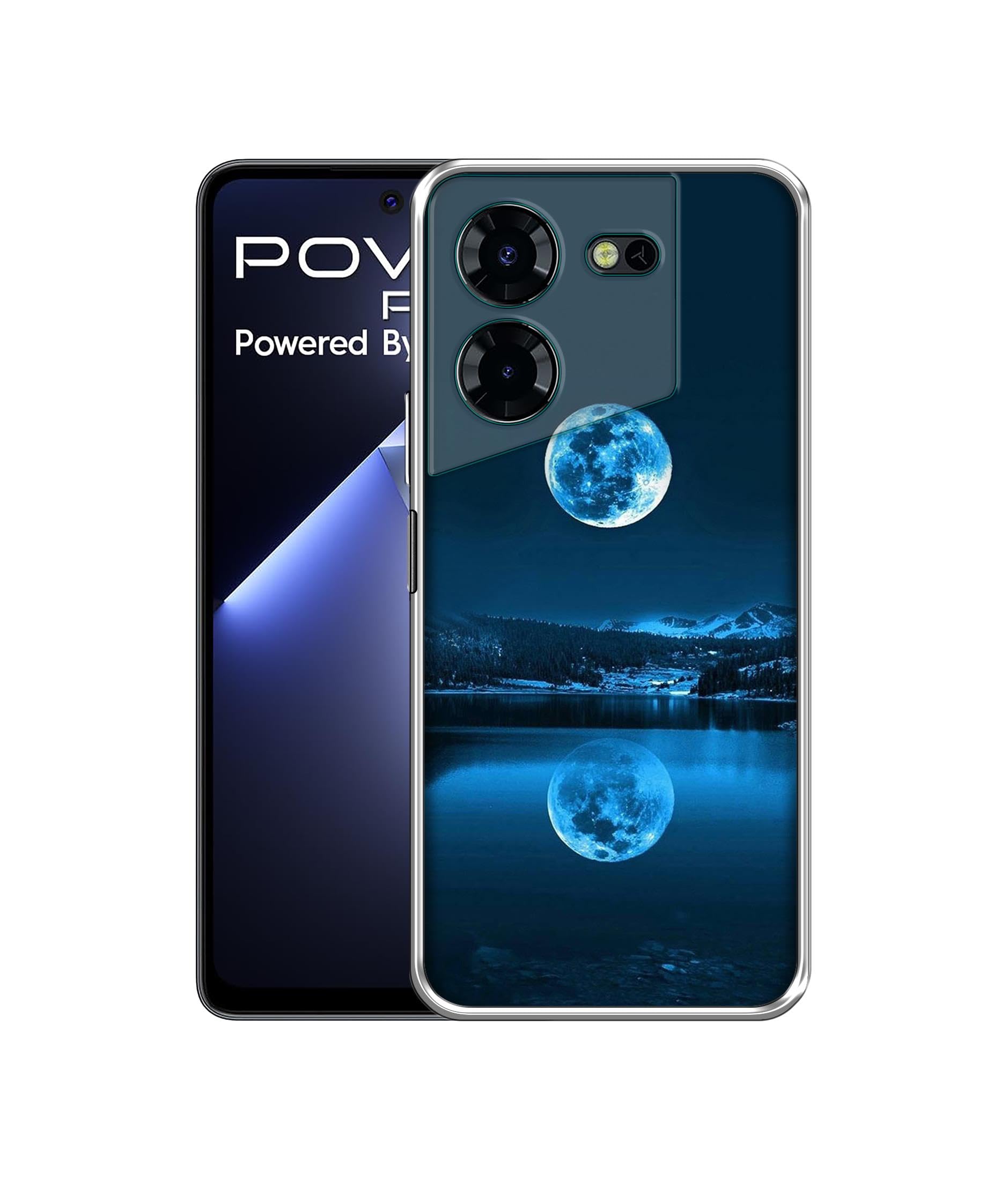 Amazon Brand- Solimo Basic Case for Tecno Pova 5 Pro 5G (Silicone_Moon Pattern Print) (B0CJ58LG5Q) Amazon Price History, Amazon Price Tracker