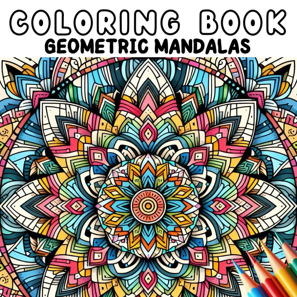 Coloring Book - Geometric mandalas (Coloring Book - Mandalas)