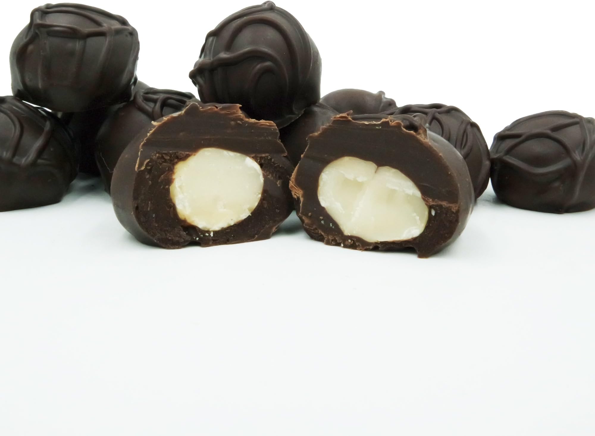 Dark Chocolate Covered Macadamia Nuts, 2 Pound Gift Box