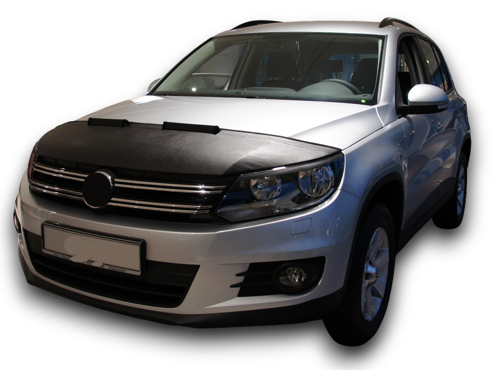 AB-00255 AUTO-BRA kompatibel mit VW Volkswagen Tiguan Bj. 2007-2016 Haubenbra Steinschlagschutz Tuning Bonnet Bra