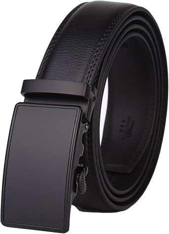 Lavemi Mens Real Leather Ratchet Dress Casual Belt, Cut to Exact Fit,Elegant Gift Box