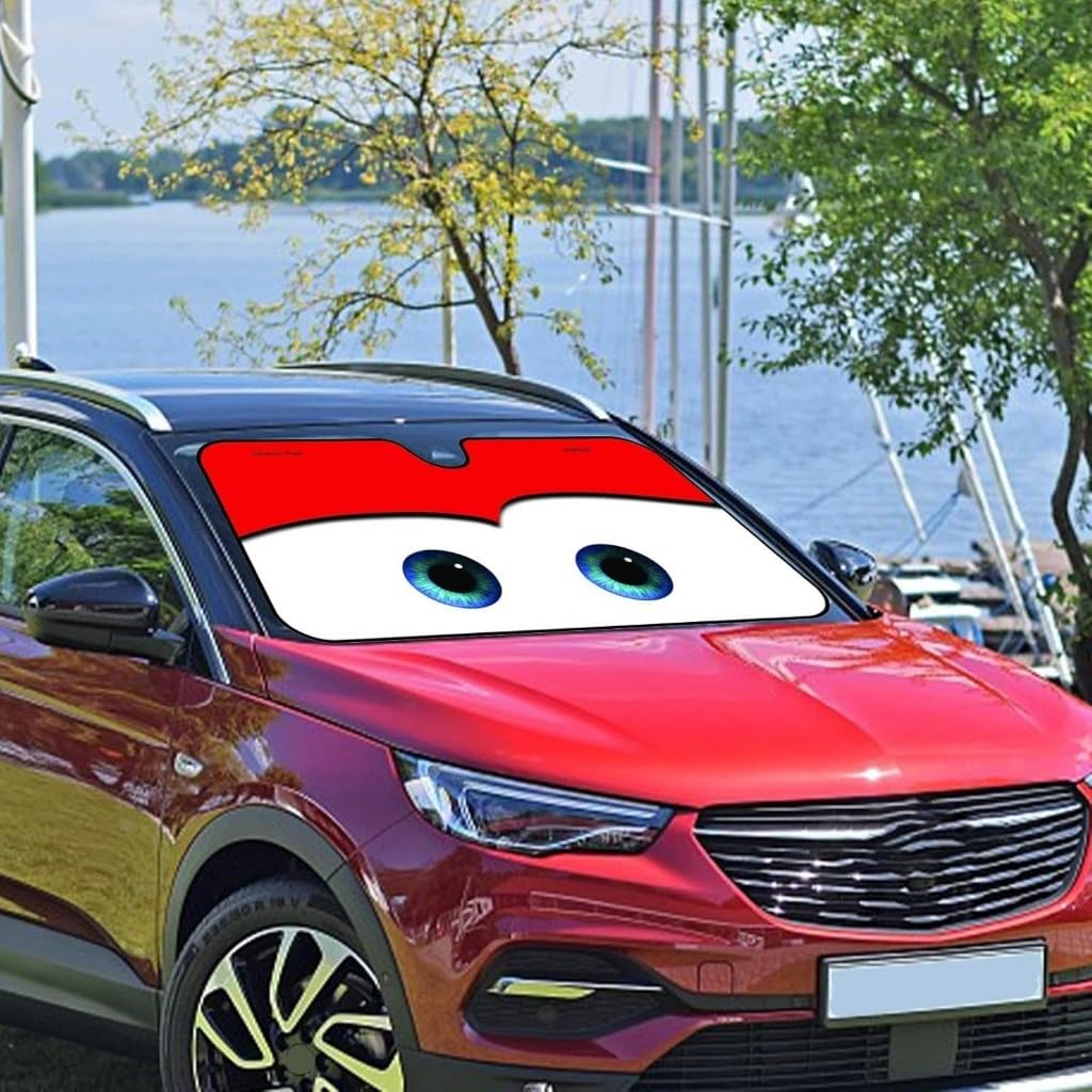 Parasole Cars Occhi, Parasole Per Auto Interno Pieghevole, Per Auto Coprisole Auto Contro I Raggi UV(A)
