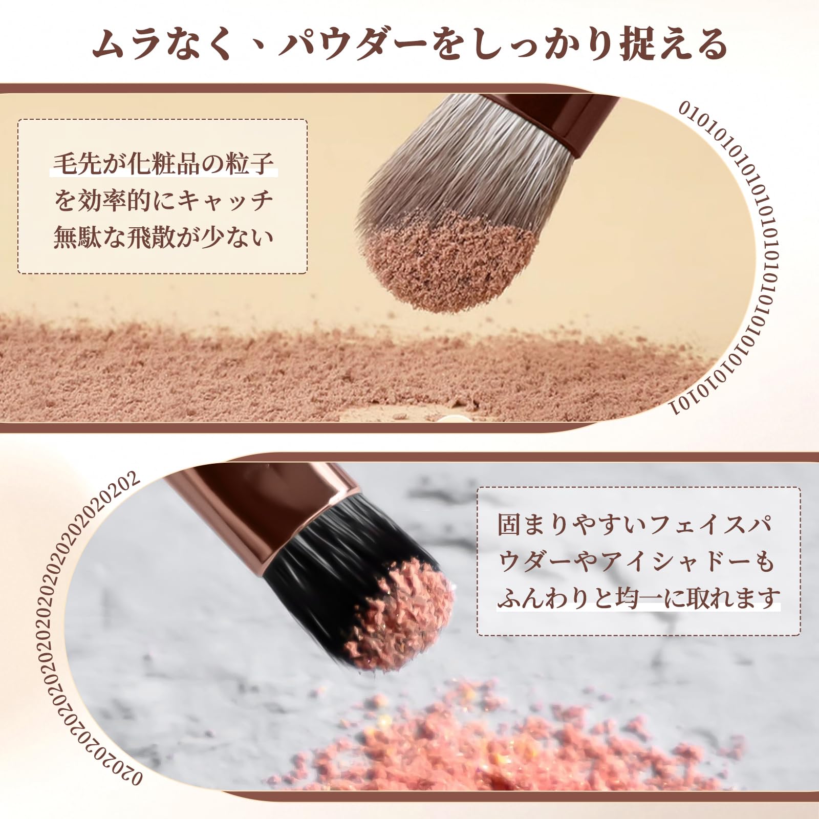 Amazon.co.jp: aninako ミニ メイクブラシ 6本セット ポケフルブラシ