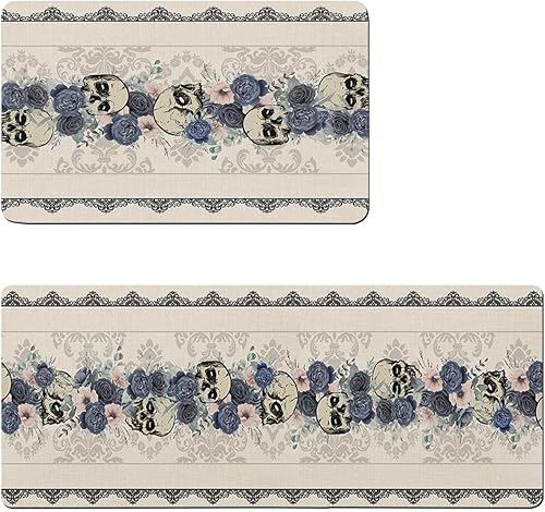 Go-thic - Tapete de baño de Halloween para bañera, antideslizante, de secado rápido y absorbente, de tierra de diatomeas, para fregadero de cocina,