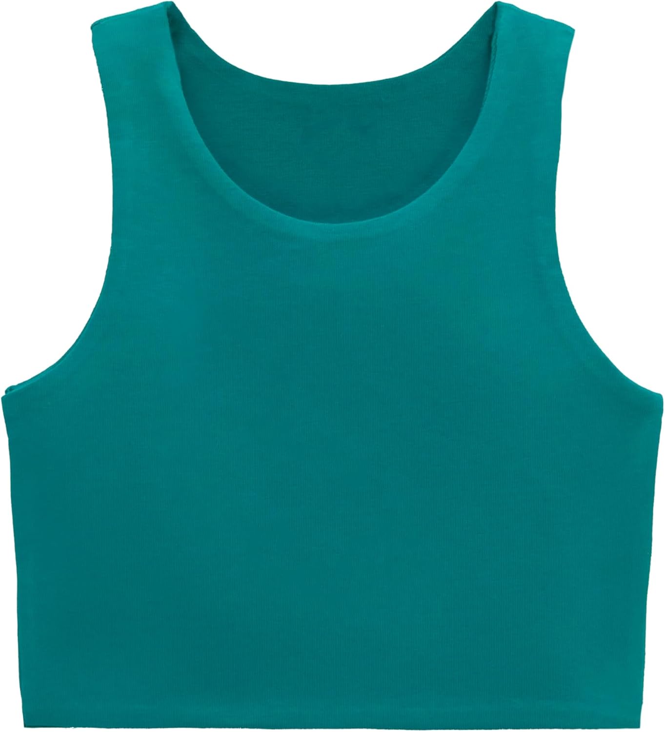 Lilax Girls' Double Lined Sleeveless Basic Crop Tank Top - Image 5